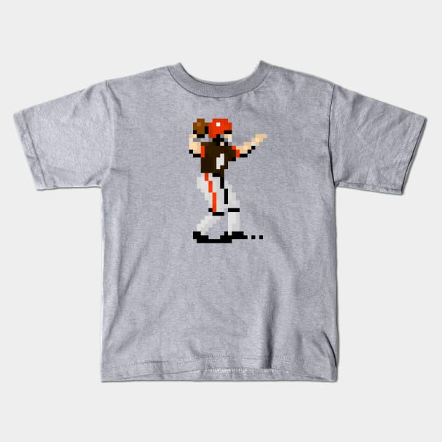 16-Bit QB - Cleveland Kids T-Shirt by The Pixel League
